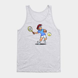 Tennis player hitting a forehand Tank Top